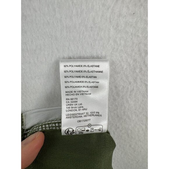 Urban Outfitters Nylon Skate Fit Carpenter Pants green 90s sz M - Picture 9 of 9